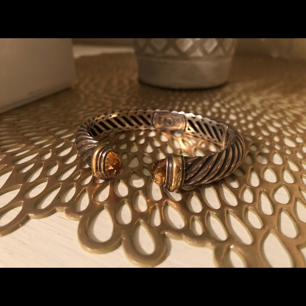David Yurman Classic Bracelet with Citrine Stones